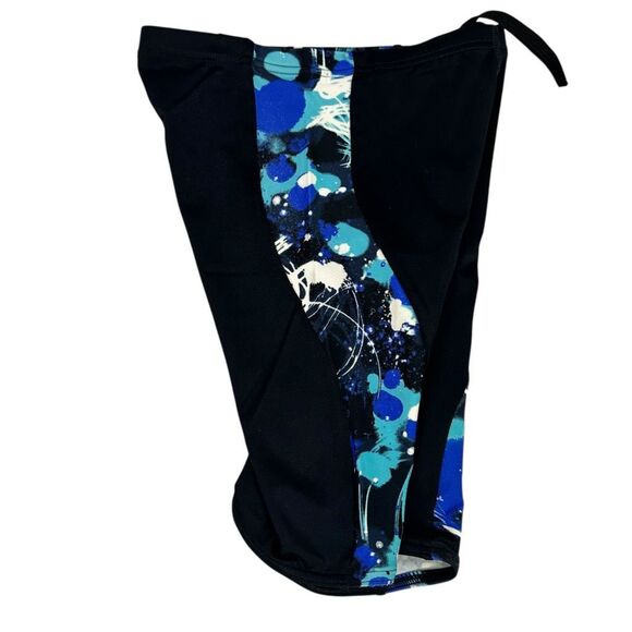 Sporti 24Y Blue Black Swim Jammer Bottoms - Picture 3 of 5